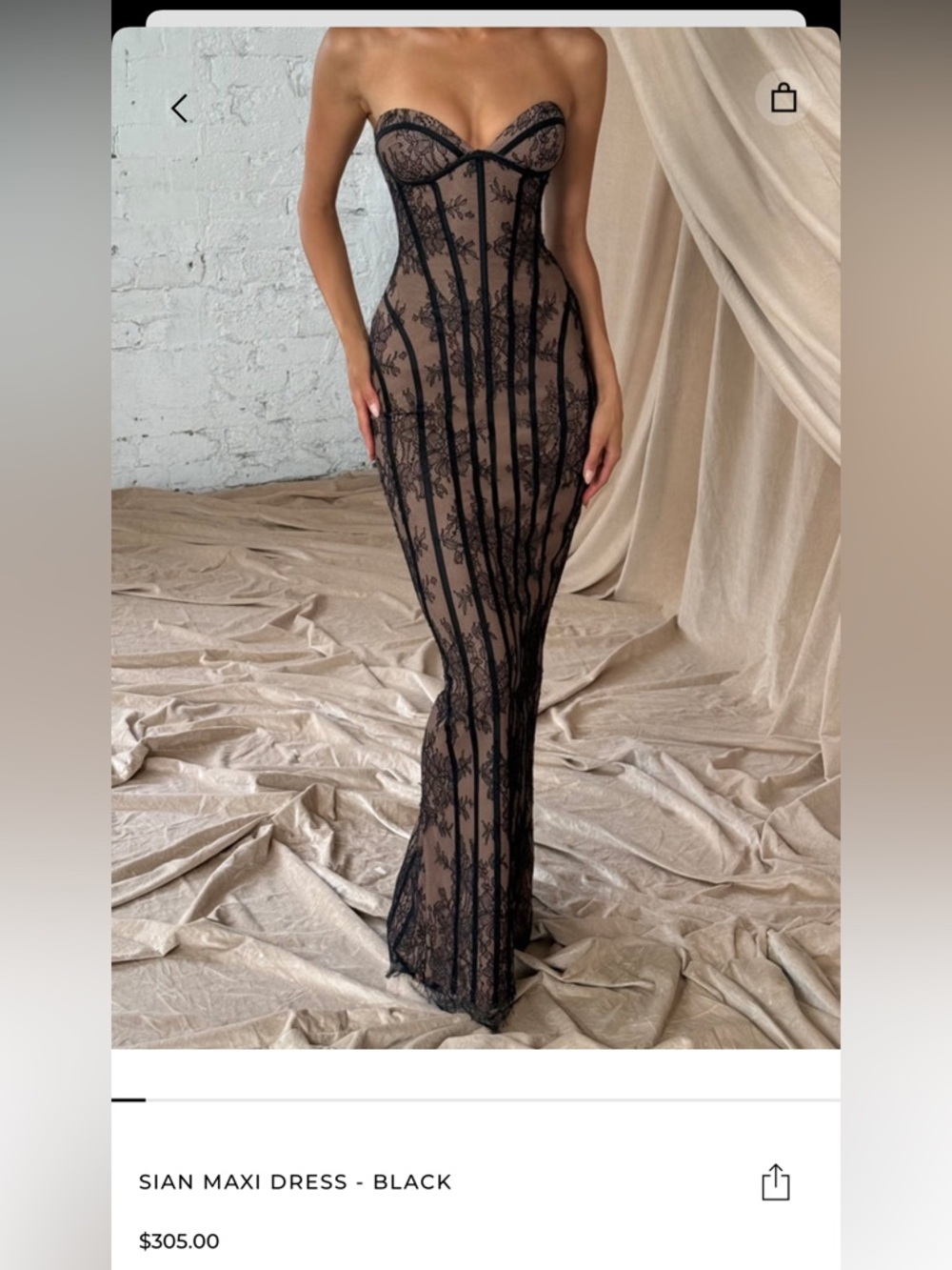 Sian Maxi Dress - Black
